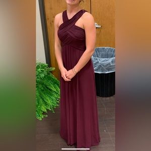 Bridesmaids dress. Maroon/wine. Worn once and dry cleaned. Perfect condition.